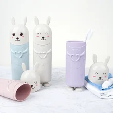 1 шт. креативная портативная пластиковая чашка для зубной щетки с героями мультфильмов, держатель для зубной щетки, высокое качество, чашка для хранения зубной пасты для влюбленных, для путешествий