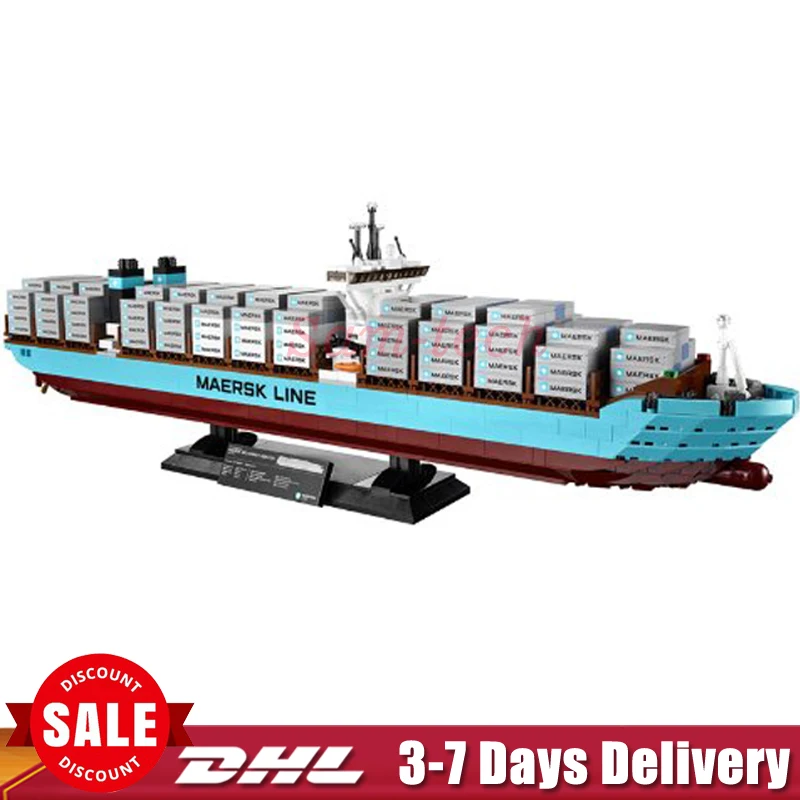 

Lepin 22002 1518Pcs Technic The Maersk Cargo Container Ship Set Educational Building Blocks Bricks Model Toys Legoings 10241