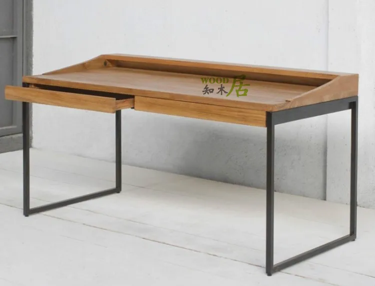 American Country Furniture Wood Wrought Iron Desk Computer American Country Furniture Wood Wrought Iron Desk Computer In Desks From On Aliexpress Alibaba Group