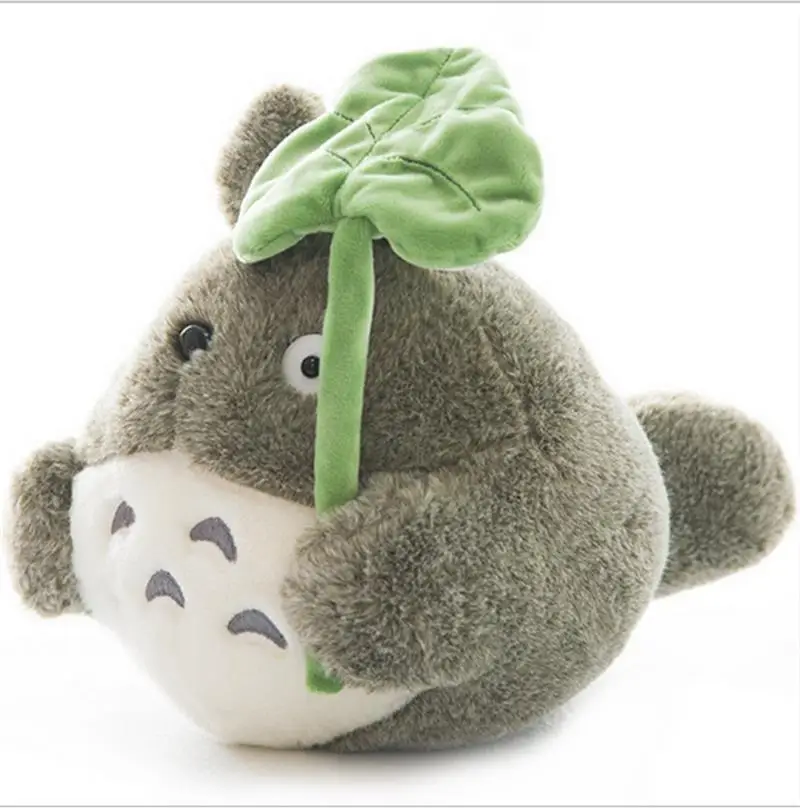 20 см милая мягкая кукла Мой сосед Тоторо Плюшевые игрушки Kawaii Тоторо с листком лотоса детские игрушки кошка