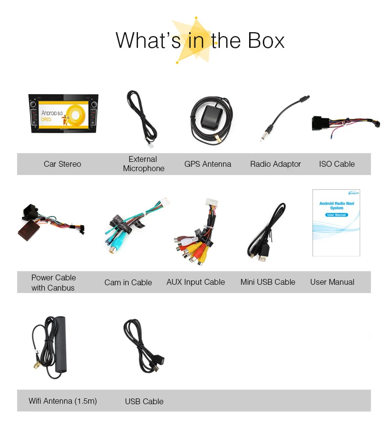 Top Pumpkin 2 Din7" Qcta-core 4G+32G Android 8.0 Car Radio No DVD Player GPS Navigation Car Stereo For Opel/Corsa Wifi OBD2 Headunit 25