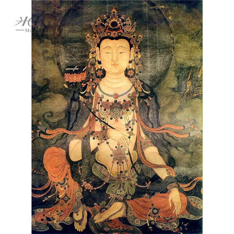 Michelangelo детская головоломка из дерева 500 1000 шт Samantabhadra Bodhisattva буддийская танка картина искусство Детский обучающий Декор игрушек