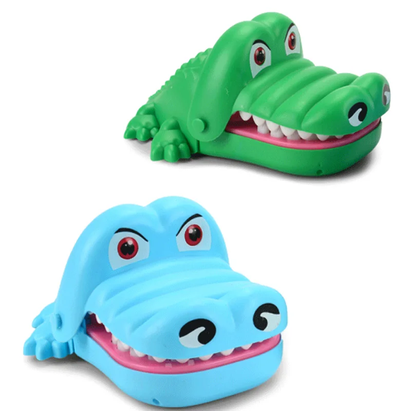 Mouth Dentist Bite Finger Toy Large Crocodile Pulling Teeth Bar Games Electric Light Sound Toys Kids Funny Toy For Children Gi