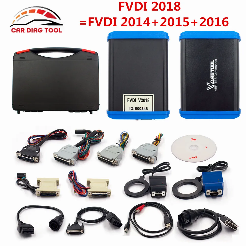 FVDI 2018 ABRITES командующий с 18 софт охватывает полный функции 2014 2015 VVDI2 сканер V2018