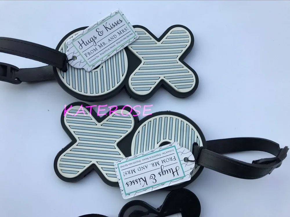 12 шт "объятия и поцелуи от Mr.& Mr." заполненные любовью резиновые XO багажные бирки свадебные и вечерние подарки