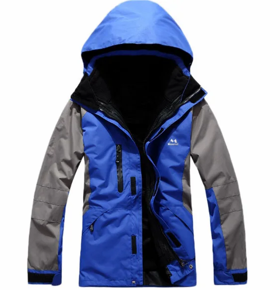 Mazerout 3XL мужские зимние худи Водонепроницаемый Рыбалка 3 в 1 Куртка для открытого воздуха походы кемпинг Пеший Туризм Лыжный Спорт Climing