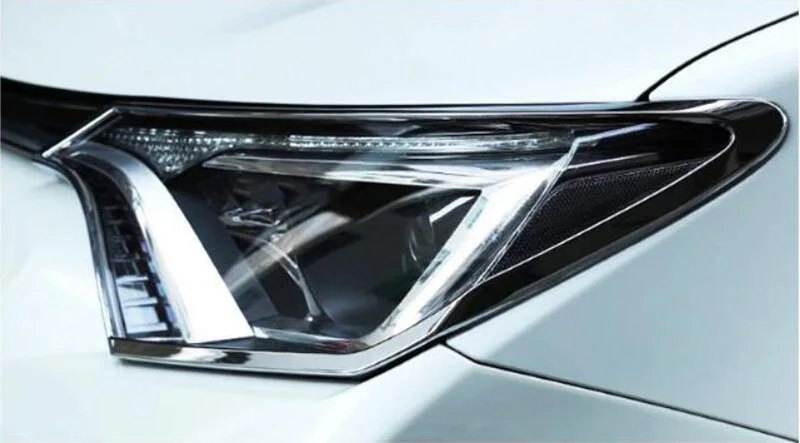 Подходит для Toyota RAV4 АБС хромированная Защитная панель для головы+ задние светильник абажур для лампы с металлическим каркаксом отделки салона авто аксессуары для украшения