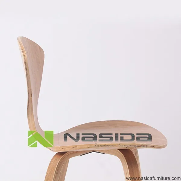 CH177 Natural side chair walnut or ash wooden Norman Cherner Chair Plywood chairs red black white dining chair free shipping