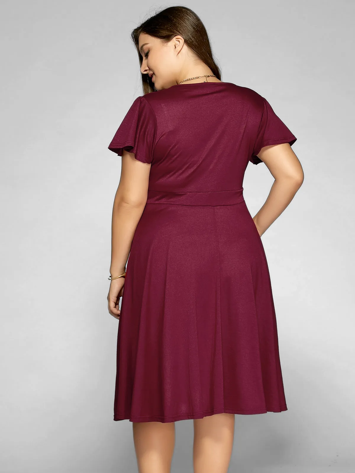 Платье Wipalo женское с V образным вырезом пикантный винтажный офисный сарафан