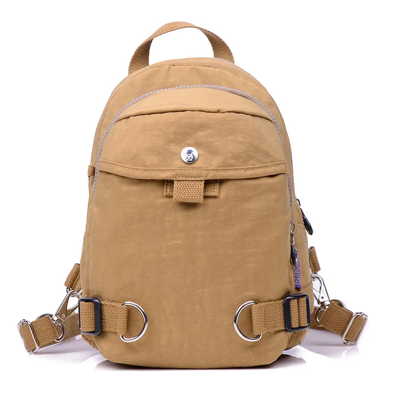 Beige Горячее предложение для женщин рюкзак водостойкий нейлоновый Высококачественный Леди рюкзаки женский повседневное дорожная сумка сумки mochila feminina - Цвет: Beige