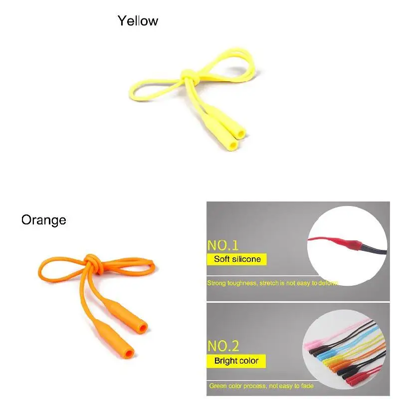 56cm Silicone Glasses Chain Strap Cable Holder Neck Lanyard for Reading Glasses Keeper MUG88