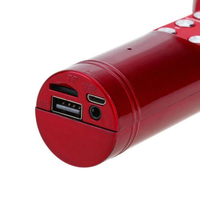 DOITOP Hi Fi Bluetooth Hanheld микрофон Поддержка FM TF карты светодиодные беспроводной