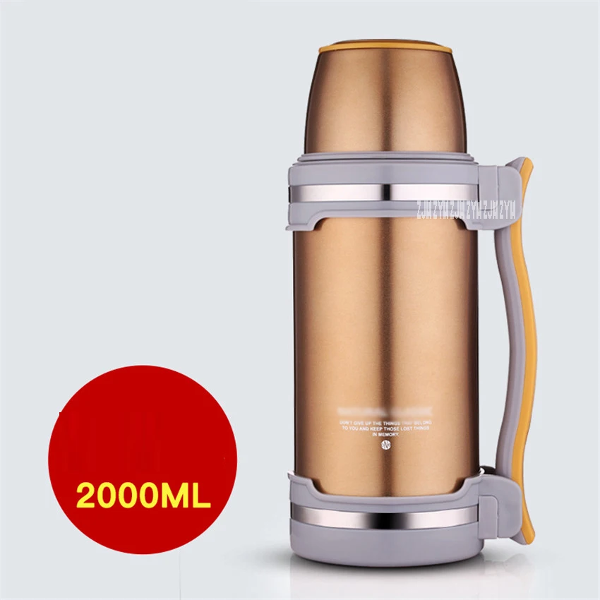 2L чайник из нержавеющей стали дорожный с ручкой изолированный термо термобутыль