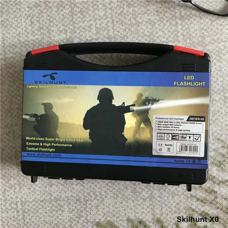 Skilhunt X0 энергосберегающий CREE XML светодиодный фонарь светильник CR123A 16340 17670 18650 тактический переключатель вспышка светильник s со съемным зажимом