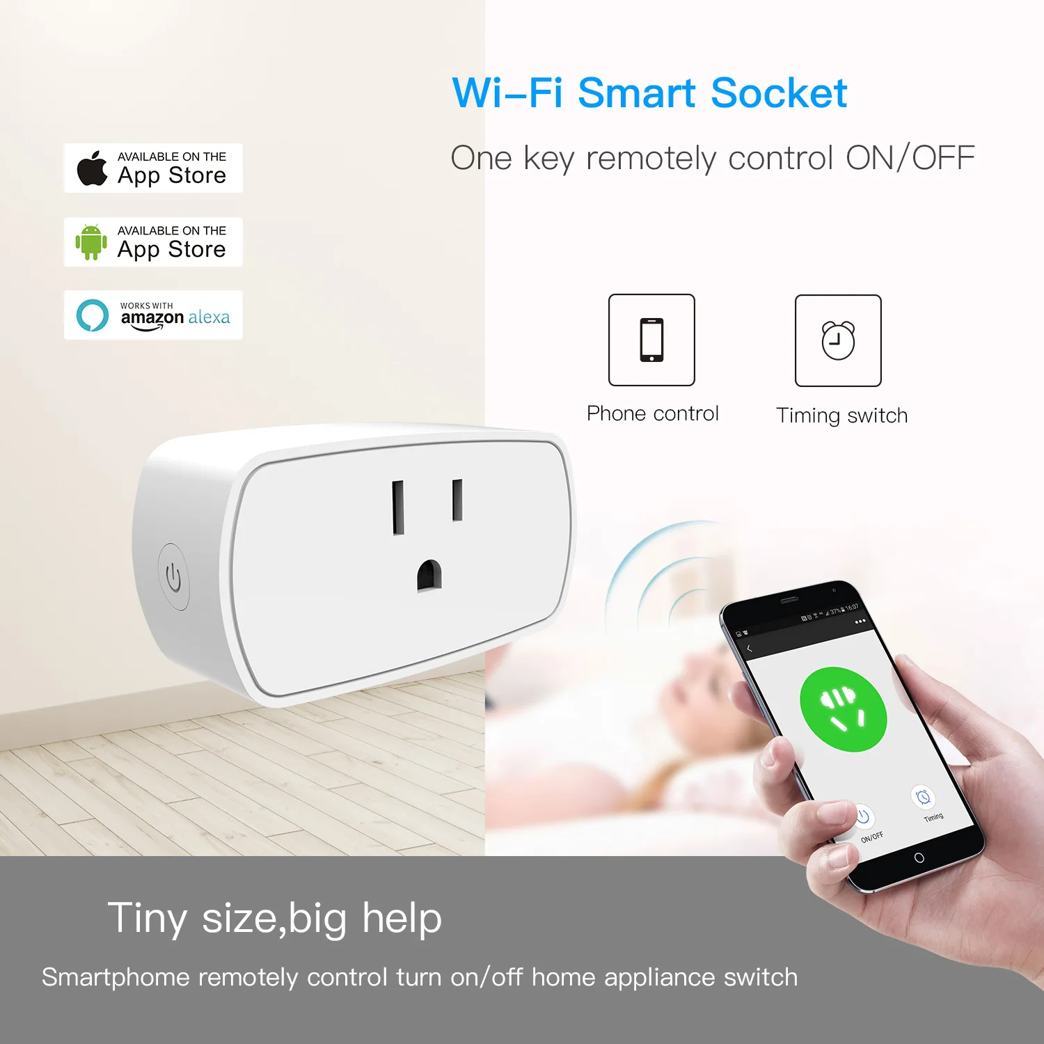 Умная розетка WiFi мобильный телефон переключатель синхронизации дистанционное