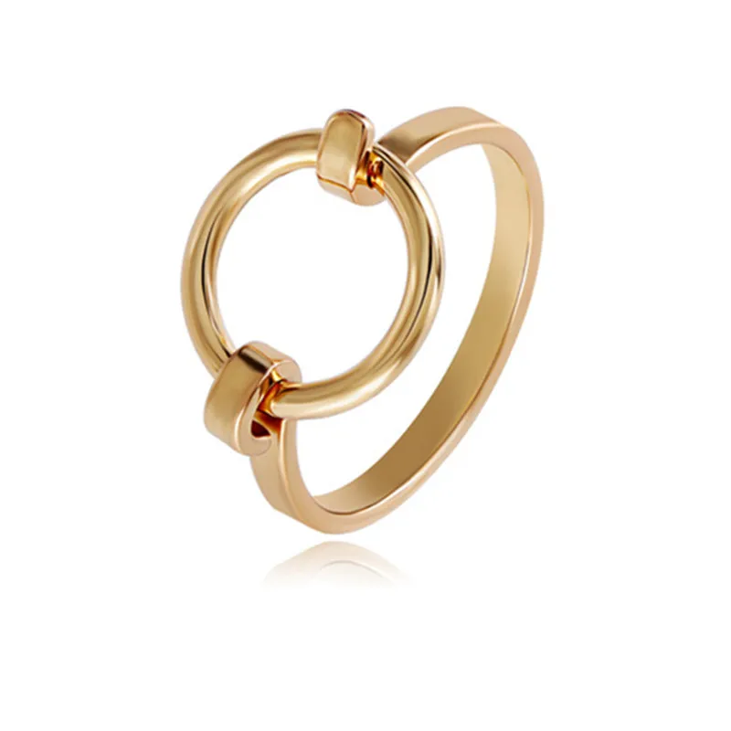 Pure and fresh Three color texture ring Simple small girl ring ring fine font b jewelry