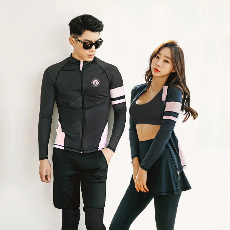 Купальник Rashguard женский из 4 предметов рубашка для плавания с длинным рукавом