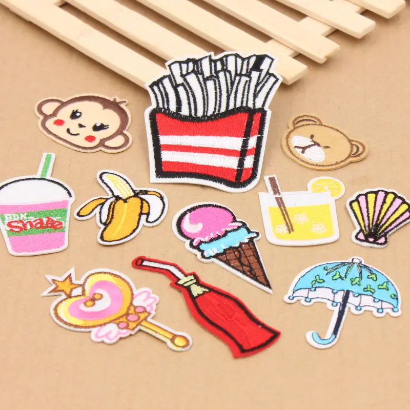Buy 1Pcs 17 kinds optional Cartoon food patches DIY