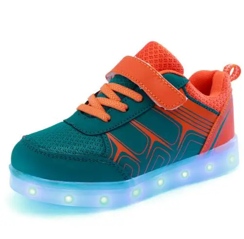 photo color Eur25-36/USB корзина Led светящаяся обувь для детей с подсветкой для девочек светящиеся кроссовки обувь enfant Мальчик Дети - Цвет: photo color