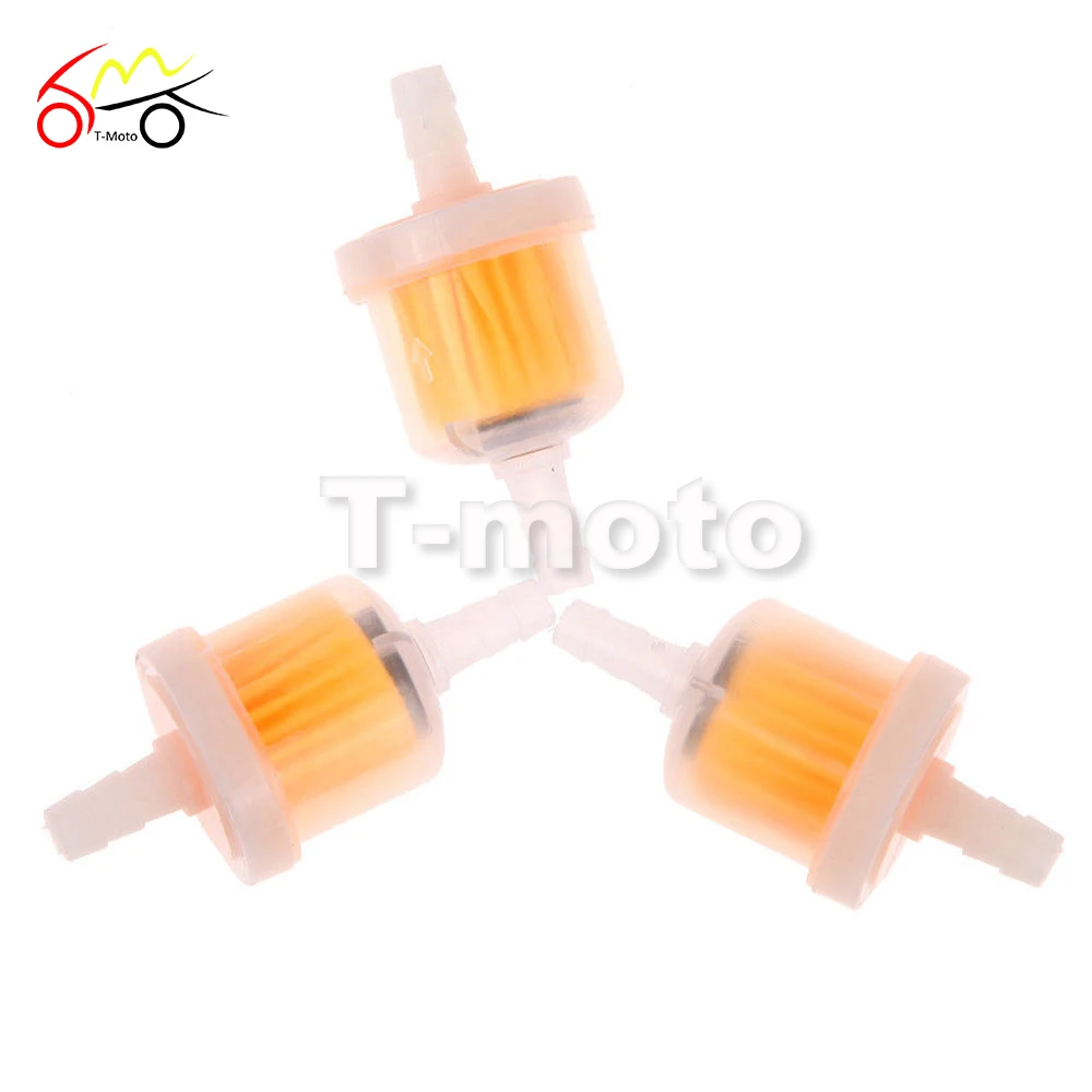 3Pcs Universal Gas Fuel Filter for Motorcycle Moped Scooter ATV Go Kart
