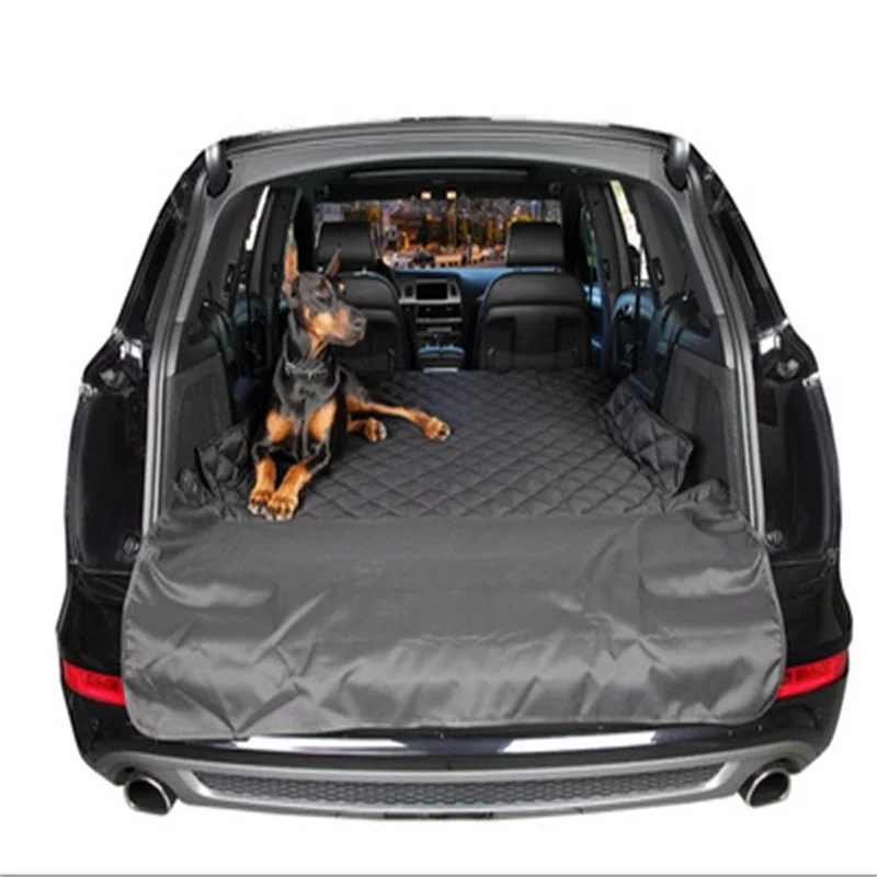 Dual-use Waterproof soft dog Car Trunk Mat pet car Seat Cover Pet Barrier Protect Car floor from Spills and Pet Nail Scratches (5)