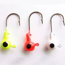 Набор из 5 шт. 2,5 г/3,5 г/5 г/7 г/10 г свинцовая круглая головка рыболовная приманка джиг оснатка приманки Крючки случайный цвет