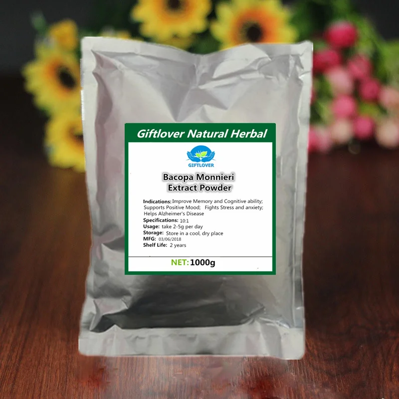 

1000g Pure Bacopa Monnieri Extract Powder Improve Memory and Cognitive ability,Support Positive Mood,Fights Stress and anxiety