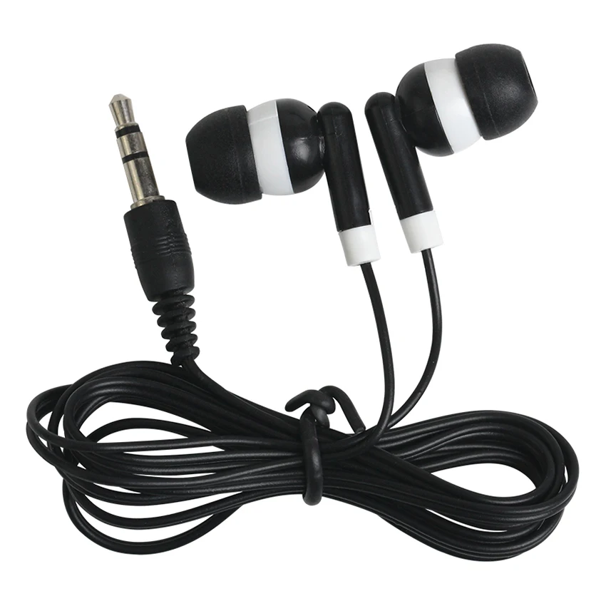 

Wholesale Cheapest Disposable Gift Earphone for bus or train or plane for gift for Museum for Concert For School 100pcs/lot