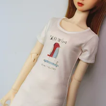 BJD Кукла Одежда для 1/3 BJD кукла модная повседневная хлопковая футболка средней длины