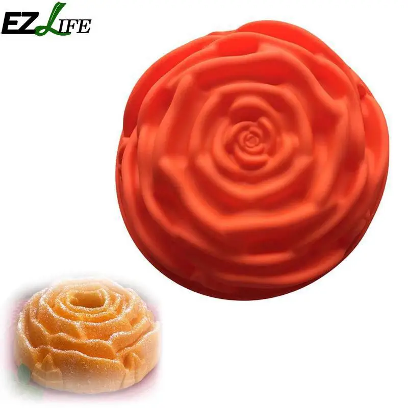 

1pc Silicone Creative Rose Shape Handmade Baking Mold Cake Pan Cake Mold Silicone Cake Mold Cake Decorating Tools 24cm