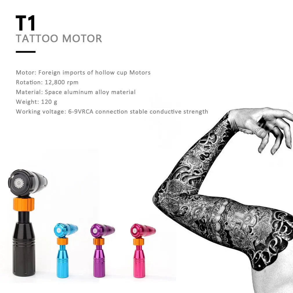 

T1 Professional Rotary Motor Tattoo Gun Machine Liner/Shader Body Tattoo Equipment