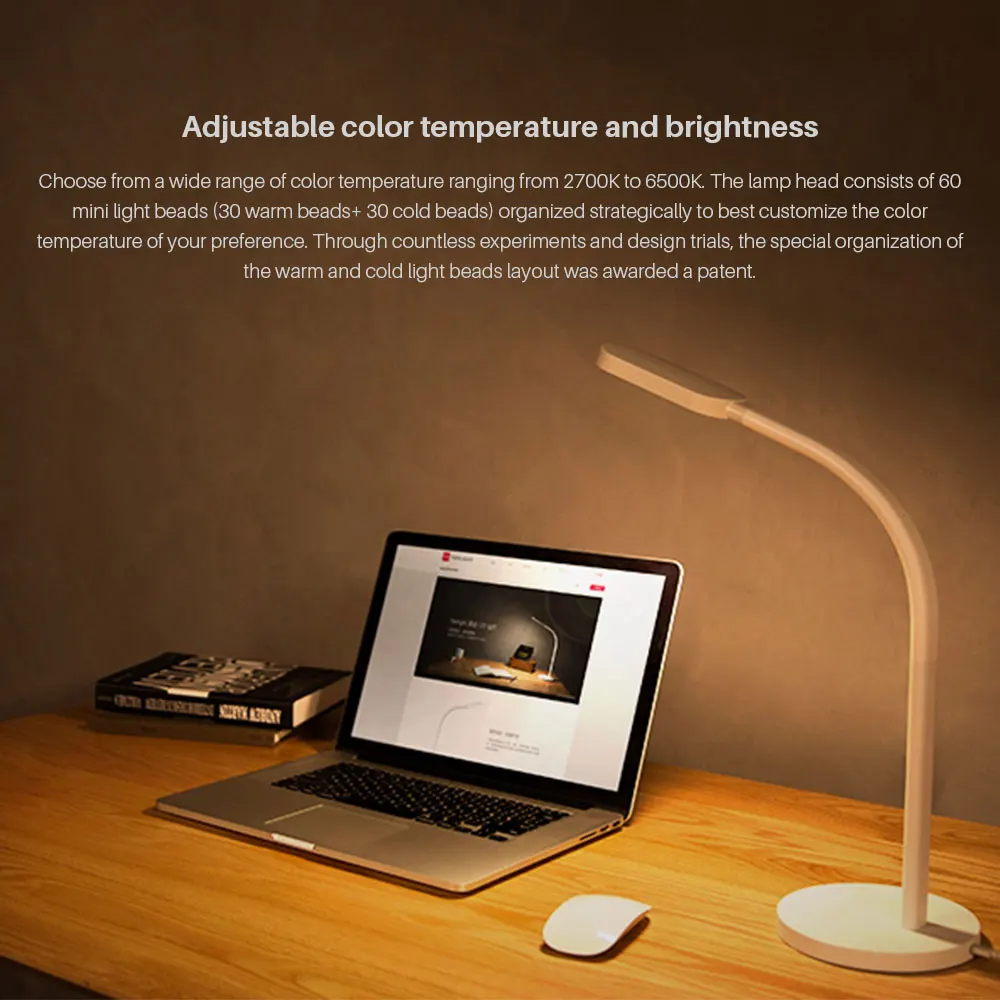 Xiaomi Lamp Yeelight Lamp Desk Lamp Smart Touch Adjust Color Temperature Brightness For Xiaomi Mijia Smart Home Foldable