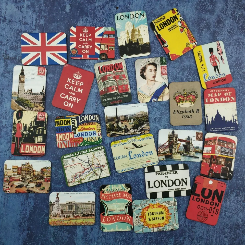 24 Pcs fridge set London scenery home deco tourism souvenir