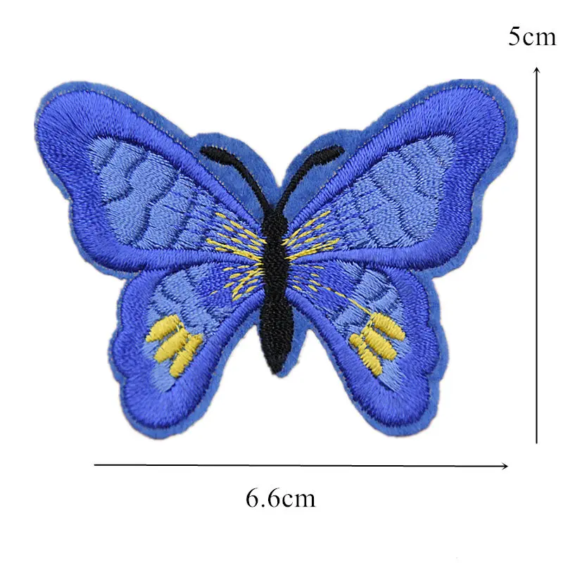 13 шт. вышитые нашивки «бабочки» пришить вышивка металлик бабочки Значки для заклепки для джинсов шляпа футболка DIY Аппликации Ремесло