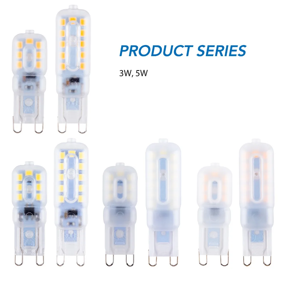Мини-СВЕТОДИОДНАЯ Лампа 220 V G9 светодиодный кукурузы лампы SMD 2835 Lampara светодиодный g9 3 W 5 W Ampul 240 V энергосберегающий светильник лампа заменить