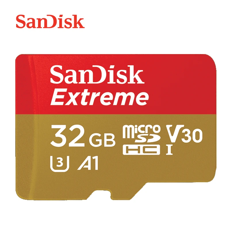 Новое поступление sandisk Extreme Micro SD карта U3 V30 A2 64 Гб 128 ГБ 256 ГБ mcrosd оригинальная TF карта 32 Гб A1 флэш-карта памяти для дрона