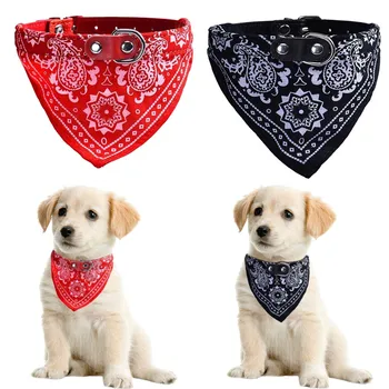 

Hot NEW Cat Dog Scarf Collar Adjustable Puppy Bandana Tie Collars Neckerchief Pet Accessories LXY9 MA1318