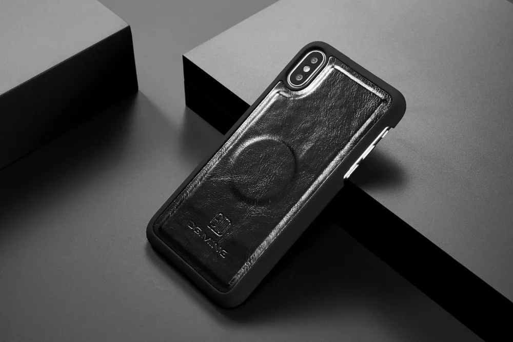 BuzzLee Ретро кошелек PU кожаный чехол для iPhone Xs X для iPhone 8 7 6 6 S Plus слот для карт держатель Чехол Магнитный стенд чехол