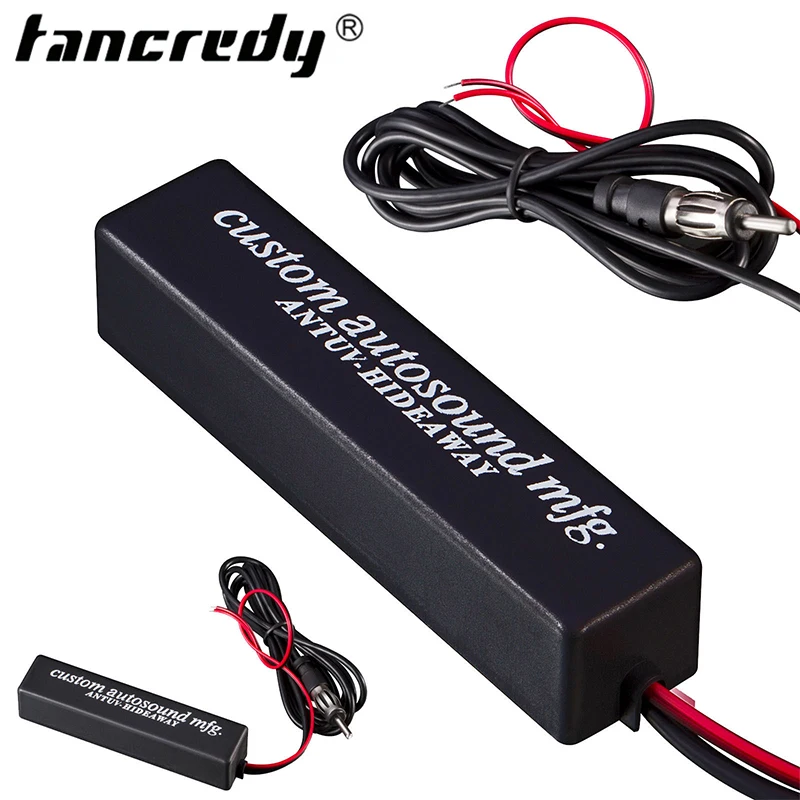 Auto Car Hidden Amplified Antenna 12V Electronic Stereo AM//FM Radio Universal US