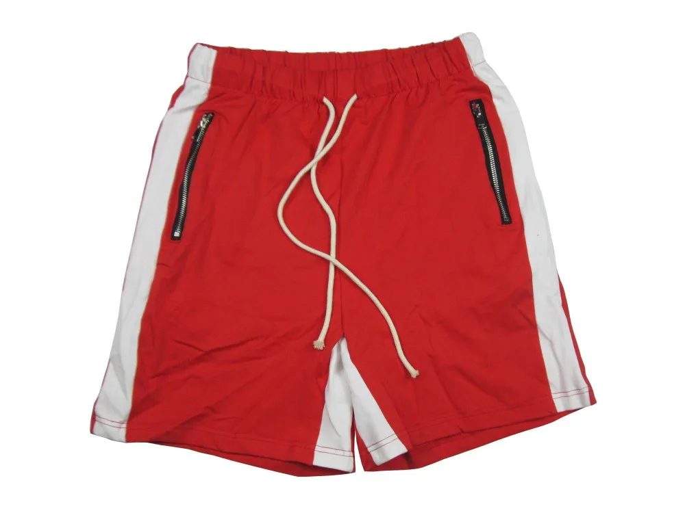 Новое поступление, винтажные Цветные Лоскутные шорты с полосками по бокам, высококачественные шорты, Мужская модная одежда, однотонные шорты