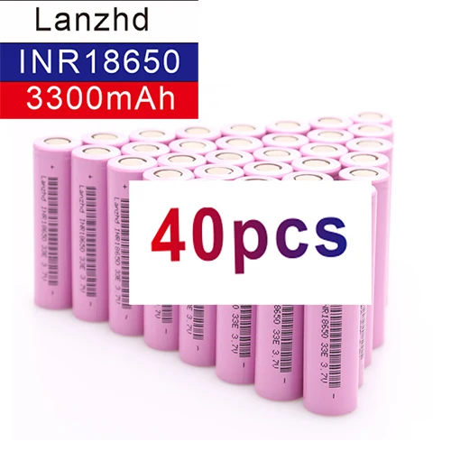 8-40 шт. 18650 аккумуляторные батареи 3,7 в INR18650 литий-ионный 3,7 в 30A ток 18650VTC7 для samsung 18650 батарея 30A - Цвет: 40 PCS