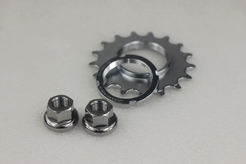 Taiwan Made 7075 Alloy 16T Tooth Fixie Fixed Gear Track Cog Black