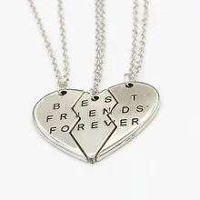 Два в одном Jigsaw I Love You Сердце ожерелье с подвеской для влюбленных пар подарок кулон в форме сердца лучшее ожерелье freind XL12