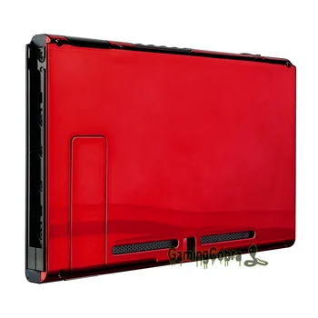 

Chrome Red Console Back Plate DIY Replacement Housing Shell Case for Nintendo Switch Console with Kickstand