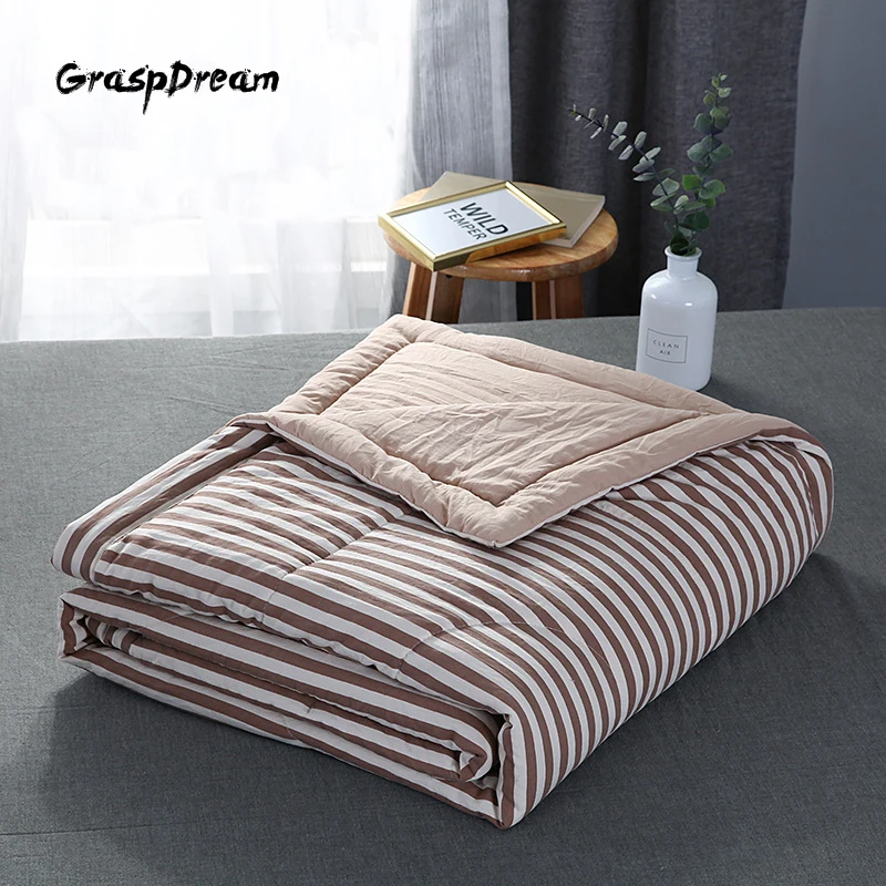 

Quality cool 100% goose down summer comforter Air conditioner quilt luxury cool thin quilt summer washed full size blanket