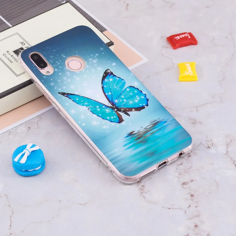 Светящийся чехол для huawei P20 Lite/Nova 3e чехол силиконовый чехол для huawei P20Lite P20 Pro Чехол