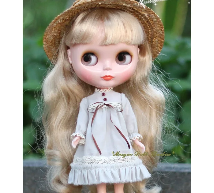 [MG528] Blythe Одежда для кукол# хлопковое кружевное платье подходит для Blythe Azone Licca Pullip кукольная одежда в розницу