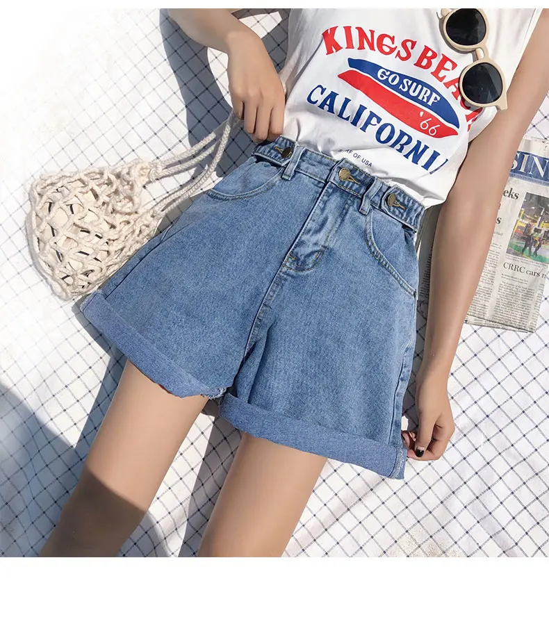 Pengpious летние новые короткие джинсы модные женские Короткие хлопковые джинсовые брюки