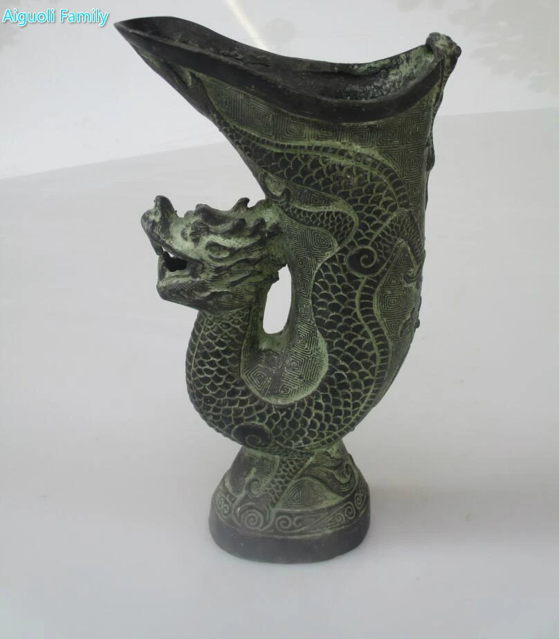 Collectible Decorated Old Handwork Bronze Carved 3 Dogs Climb Plate Candle Stick