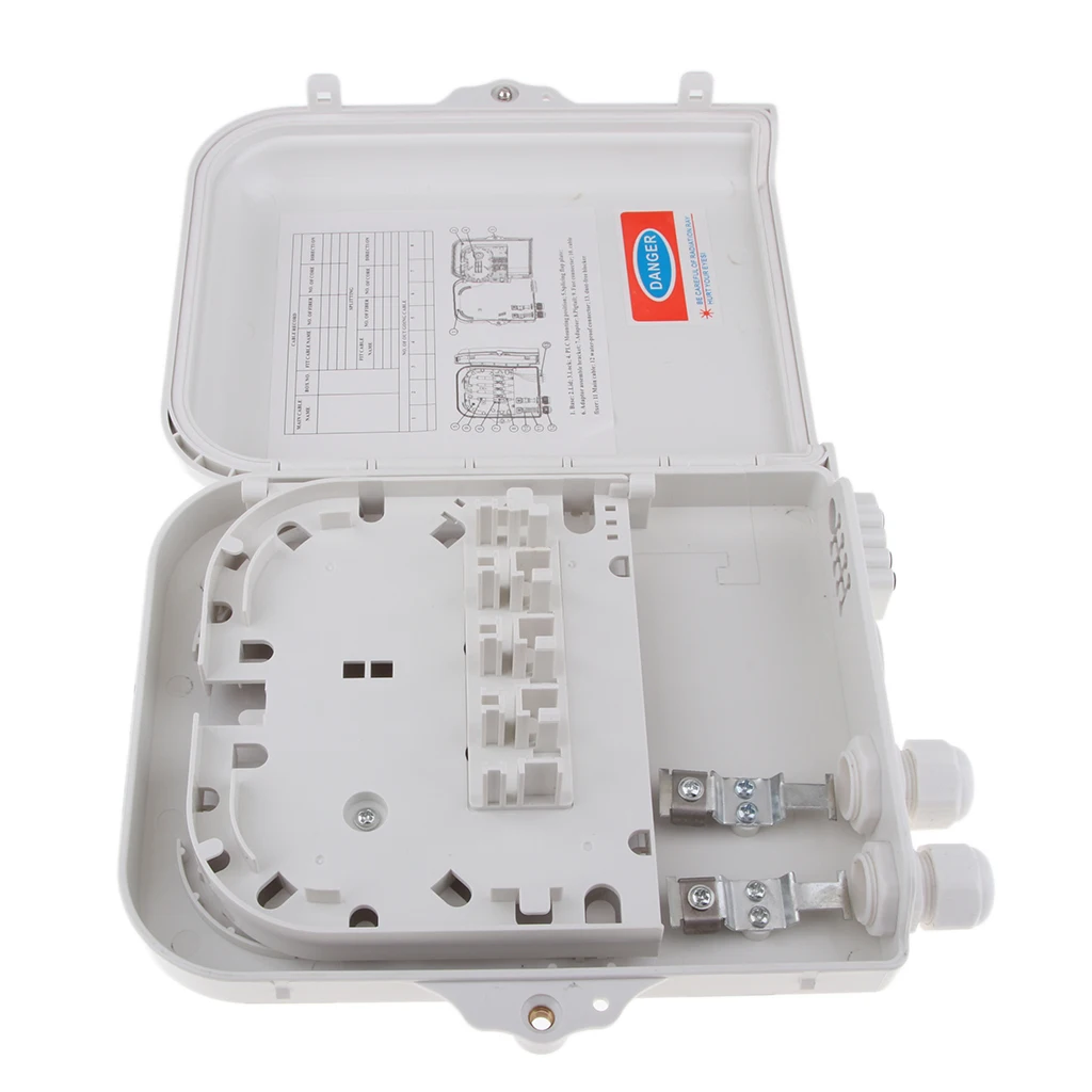 Magideal Fiber optic terminal box, Distribution Box,8Core FTTH Splitter Box